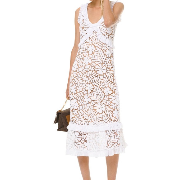 michael kors floral midi dress